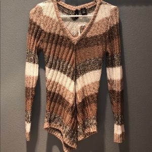 Striped long sleeve.